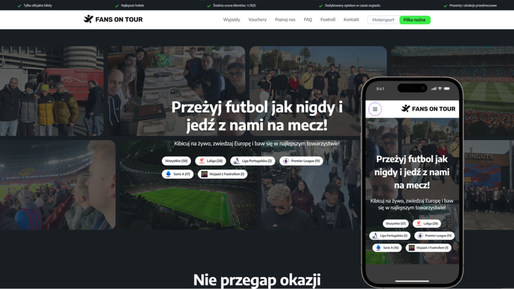 Fans On Tour - system operacyjny do obsługi wyjazdów